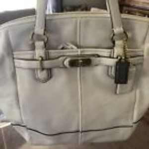 Coach Chelsea Leather Emerson Satchel - Parchment NWOT